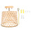 rustic bamboo pendant light ceiling chandelier for home decoration 1