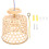 rustic bamboo pendant light ceiling chandelier for home decoration 3