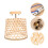 rustic bamboo pendant light ceiling chandelier for home decoration 2