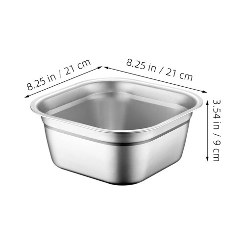 2 Pièces Bassine En Acier Inoxydable Pour 1