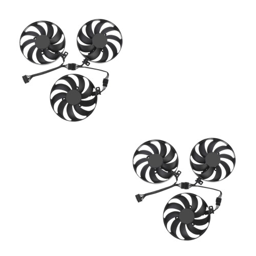 2 Ensembles Ventilateur Refroidissement Pour Cf9010U12D 87mm 2