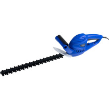 Electric Hedge Trimmer Corded Garden Trimmer Plug-In Hedgerow Machine, 30m Power Cord Blue With Safety Double Switch