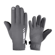 Gant de cyclisme avec écrans tactiles antidérapants et-Gris 2XL