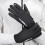 Gants de cyclisme avec isolation thermique, dos-Noir L 6