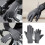 Gants de cyclisme avec isolation thermique, dos-Noir L 3
