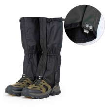 Guêtres légères de jambe de cheville, guêtres imperméables-Noir