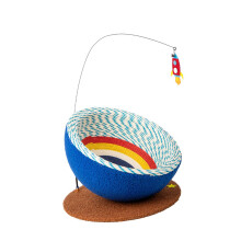 Cat Scratching Post With Bell And Ball For Training And Playing, Interactive Cat Toy