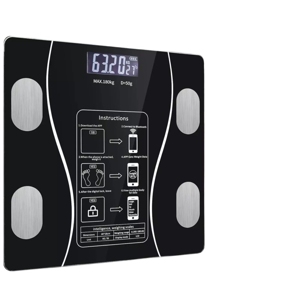 180kg/400lbs Digital Body Fat Scale with Bluetooth, Smart App Scale