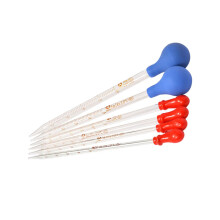 Essential Oil Droppers 6 Pack Pipette Droppers Glass Tube Caps Smooth Silicone Tips For School And Home