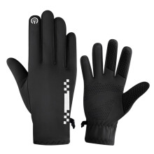Touchscreens Winterfietshandschoenen Fietshandschoenen-Zwarte L