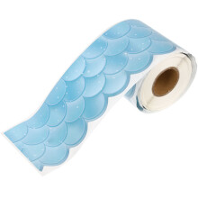 Bulletin Boards Wavy Pattern Border Sticker 2000x7cm Blue