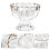 1 Vaso De Vidrio Transparente Para , Ensalada, 7