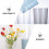 1Pc Blue Acrylic Wake Flower Bucket Multi-Purpose Storage Container 9