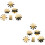 12 Pezzi Template Per Nail Art Francese In Acciaio 8