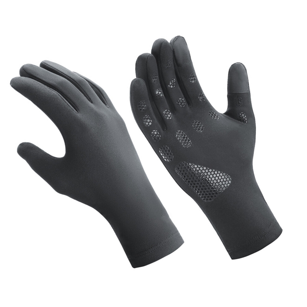 Warm Winter Gloves Cold Weather Ski Gloves For Running- Gray 7751000294731