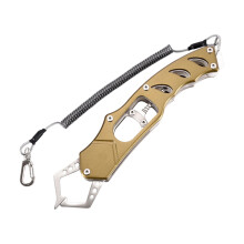 Aluminum Alloys Fishes Lip Gripper-TK28 golden brown th