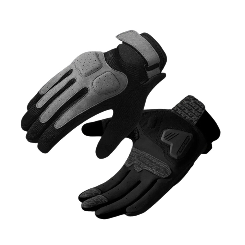 Black Antislip Motorcycle Gloves Touchscreens- Starry Sky S