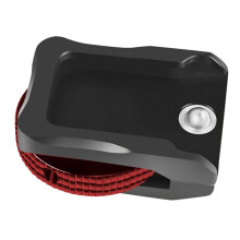 Cold Shoe Mount Adapter Base 1/4-Inch Mounting Hole Bracket Extension Bar For Fill Light And Microphone Black And Red