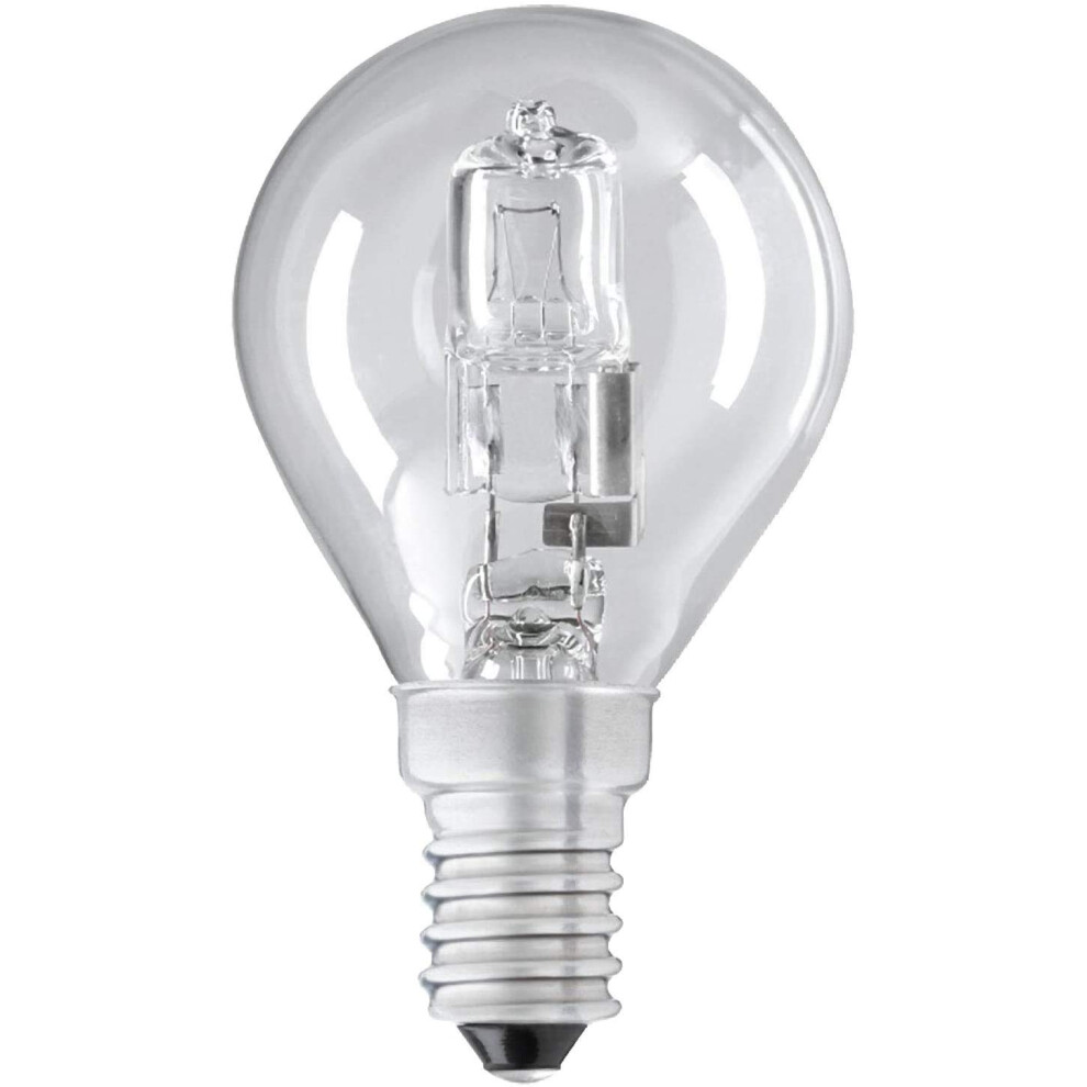 Halogen Energy Saving Light Bulb 4-Pack, E14 SES Golf Ball, 2700K Warm White, 370 LM, 28W/37W/40W, Energy Class D-image-OPC-PM7JT6B-NEW