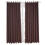 Bedroom Curtains Polyester Brown 2pcs 8