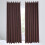 Bedroom Curtains Polyester Brown 2pcs 9
