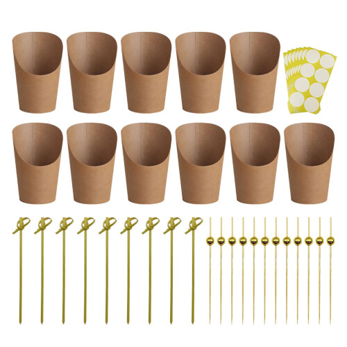 Set Kraft Per Popcorn E Con Stuzzicadenti