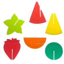6 Pezzi Vino In Silicone Con Identificatori Creativi