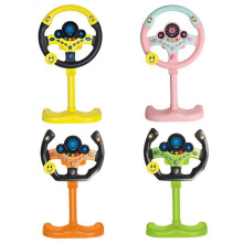 (yellow) 2023 Simulation Steering Wheel Toy Driving Controller With Light Sound Baby Gift 25-26s