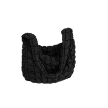 (Black) 2023 New Quilted Tote Bag for Women Puffer Bag Quilted Bag Lightweight Puffy Tote Bag Quilted Padding Shoulder Bag