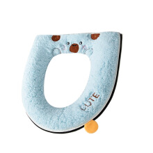Lovely Bear Toilet Seat Protector Thick Warm Toilet Seat-Blue