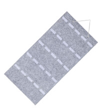 Eyewear Storage Bag 12 Slots Soft Felt Door Closet-Light Grey