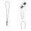 Lightweight Black Multi-Function Phone Strap for Smartphones 4