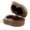 (Coffee) Heart Shaped Proposal Engagement Ring Boxes Wood Ring Bearer for Proposal Wedding Ring Box Rustic Ring Container  Dark gray 4