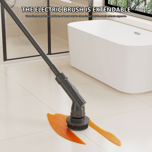 Electric Scourer Brush Retractile Rechargeable 6 Executives 1