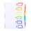 (White) 6 Pockets Expanding File Folder Letter Size Document Organiser Expandable Sorting Folder with Removable Pages 317x250mm  White 1