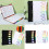 (Black) 6 Pockets Expanding File Folder Letter Size Document Organiser Expandable Sorting Folder with Removable Pages 317x250mm  White 2