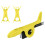 (Yellow) Silicone Violin Bows Grip Corrector Replacement Finger Training Tool Violin Viola Bows Hold Grip Correcting Device  Yellow 1