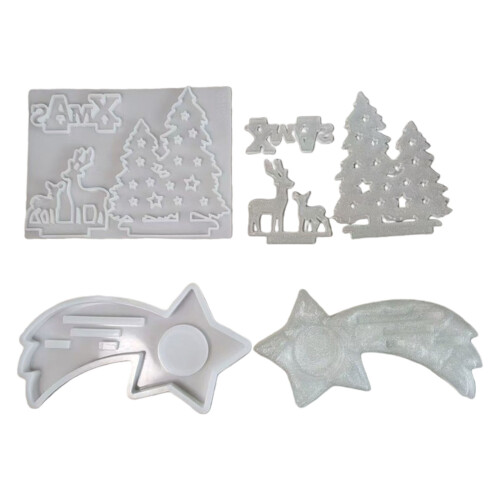 Kerzenständer Silikonform Weihnachten Epoxidgussform