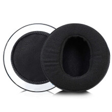 (flannel) Breathable Ear Pads Cups Pillow Cover 1 Pair Memory Foam Earpads Cover Black for Audeze LCD2 LCD3 LCD4Z LCD-XC MX4