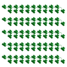 (11MM Iight Green) 50Pcs Pipe Clip Greenhouse Clamp Fitting Garden Lamination Card Net Hoop Part Accessories Assembly Replacement
