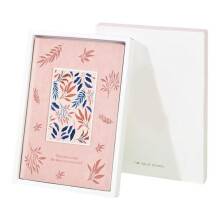 (A5, Peach pink) Hardcover Notebook 256 Pages Wide Lined Leather Journal Notebook Business Notepads for Journaling Note Taking Writing A5