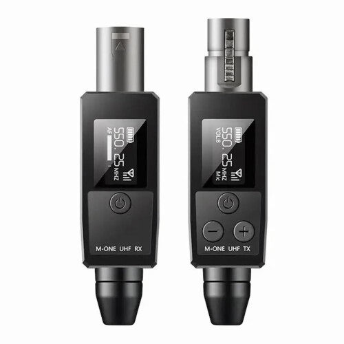 UHF Wireless Microphone Transmitter Receiver XLR System For 48V Condenser Mics