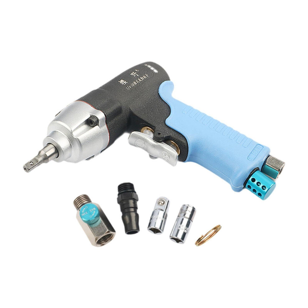 Mini Air Impact Wrench 1/4-Inch Drive Reversible Twin-Hammer Pneumatic Tool For Automobile Repair 9084446406740