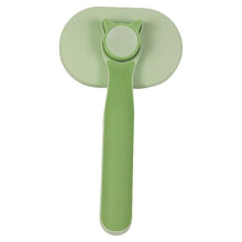 (Green) Self Cleaning Slickers Brush Easy to Clean Grooming Comb for All Hair Types Cats Dog Massage Brushes Keeping Fur Healthy white orange