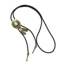(turquoise cowboy hat) Elegant Bolo Tie with Cowboy Hat Pendant Carved Necktie Western Necklace Cool Bolo Tie Western Cowboy Costume