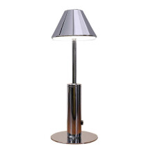 (Chrome) Cordless Table Lamps Rechargeable, Battery Operated Led Dining Desk Lamp 25-26s