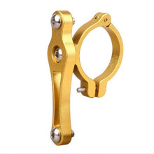 (gold) Secure Bike Water Bottles Cage Adapter Solid Bike Water Bottles Holder Adapter for Long Distances Cycling Enthusiasts silver