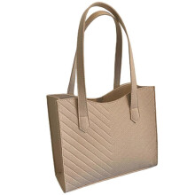 (Khaki) Stylish and Durable Large Tote Bag for Women Spacious and Versatile Handbag Felt Shoulder Bags  Khaki