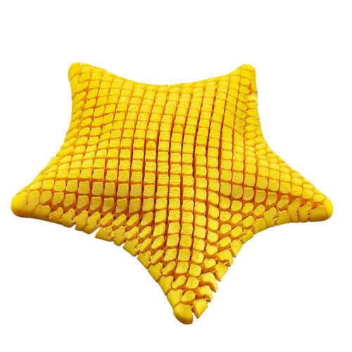 3D-geprinte zeesterren, 3D-geprinte dierenfidgety-Geel 10