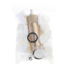 (Gold) High Pressure PCP Hand Pump Air Filter Water-Oil Sparator with Female and Male Quick Connect (Simple Version) Gold